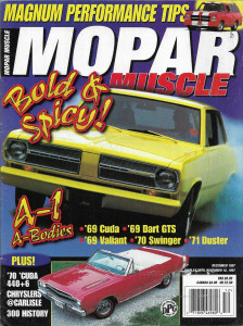 MOPAR MUSCLE 1997 DEC - '69 GTS 340 CONVERTIBLE